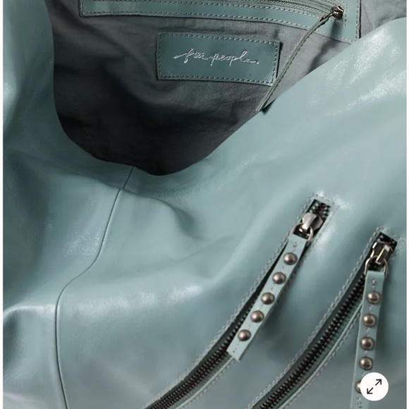 Free People Patent Perfect Carryall in Secret Sage NWT $178R - Picture 4 of 4